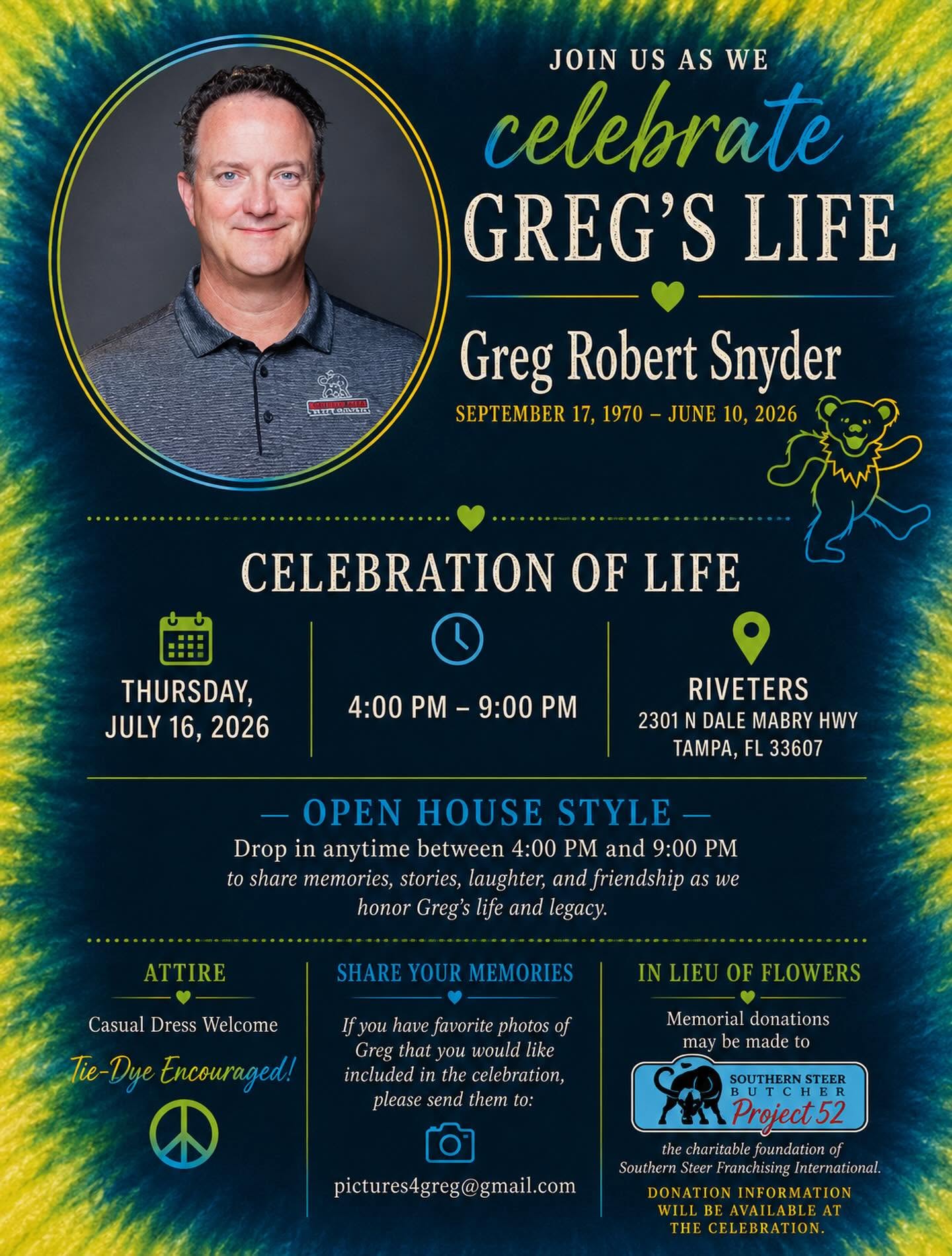 Greg Snyder Obituary Tampa, FL Death